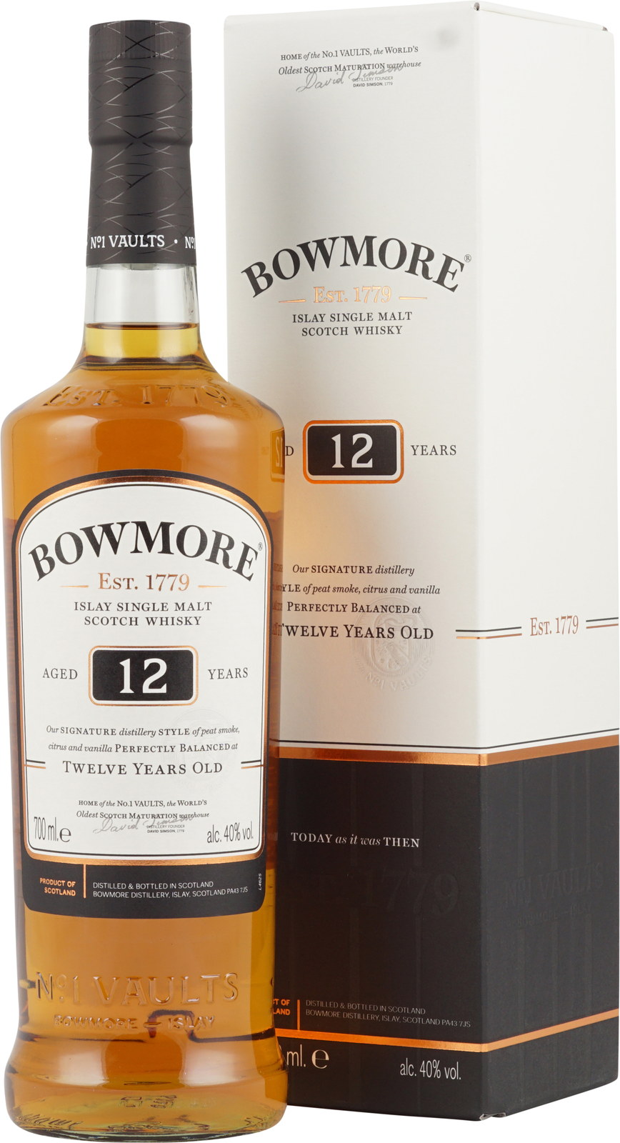 Bowmore Islay Single Malt Whisky 12 Jahre 0 7 Liter I