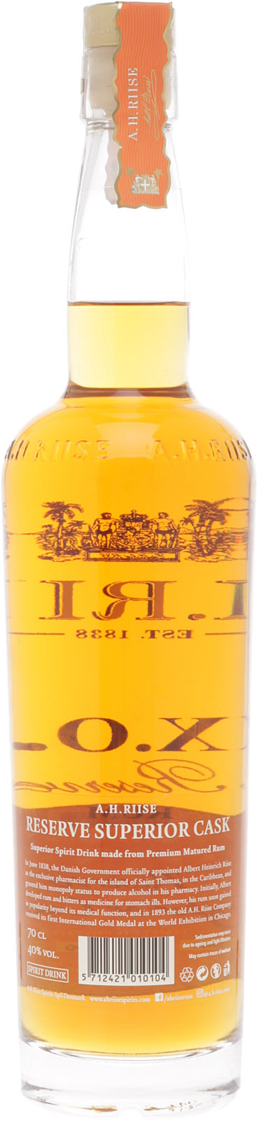 A H Riise Xo Reserve Super Premium Rum Single Barrel