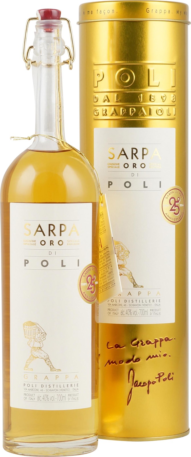 Poli Sarpa Barrique Grappa 0,7 Liter im Shop kaufen.