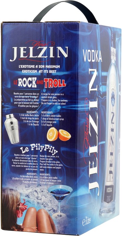 Boris Jelzin Vodka 3 l Bag in Box - Les Grands Chais de France for 29.98€ 