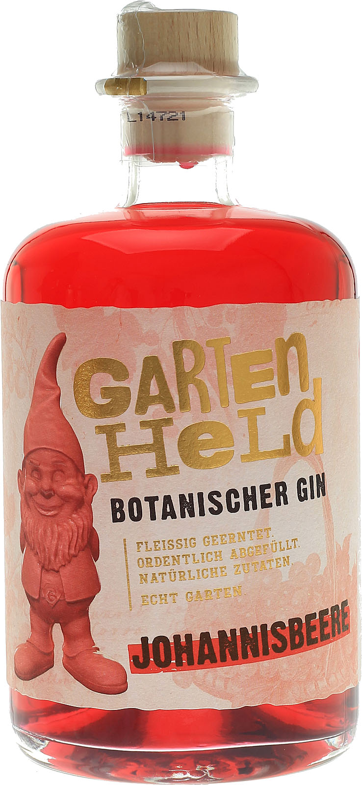 Gartenheld Gin Johannisbeere Botanischer Liter - 0,5 Be