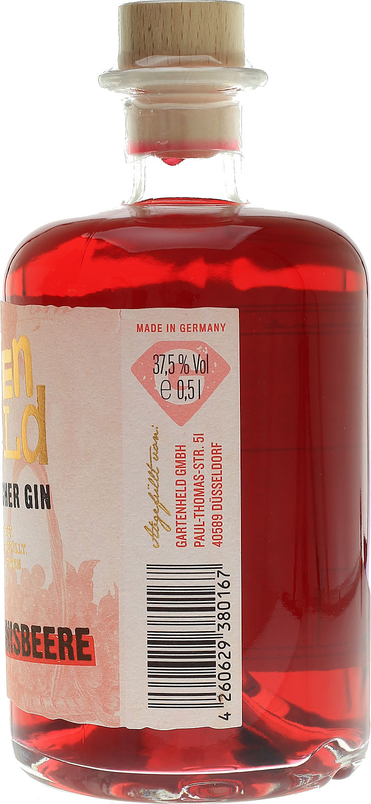 Gartenheld Botanischer Gin - Liter Johannisbeere Be 0,5