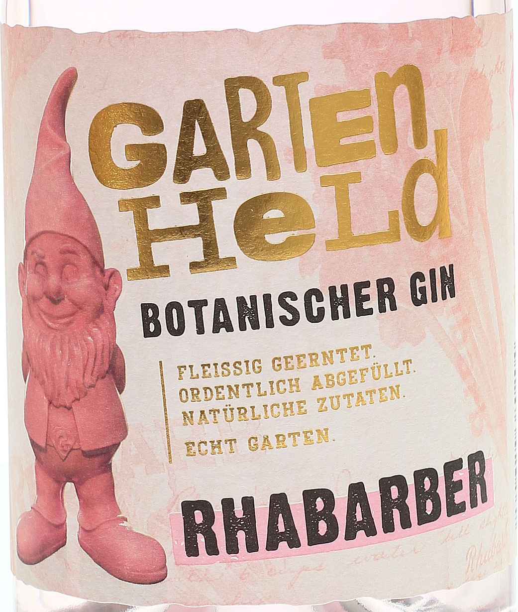 Gartenheld Botanischer Gin uns Bei Rhabarber - im Shop