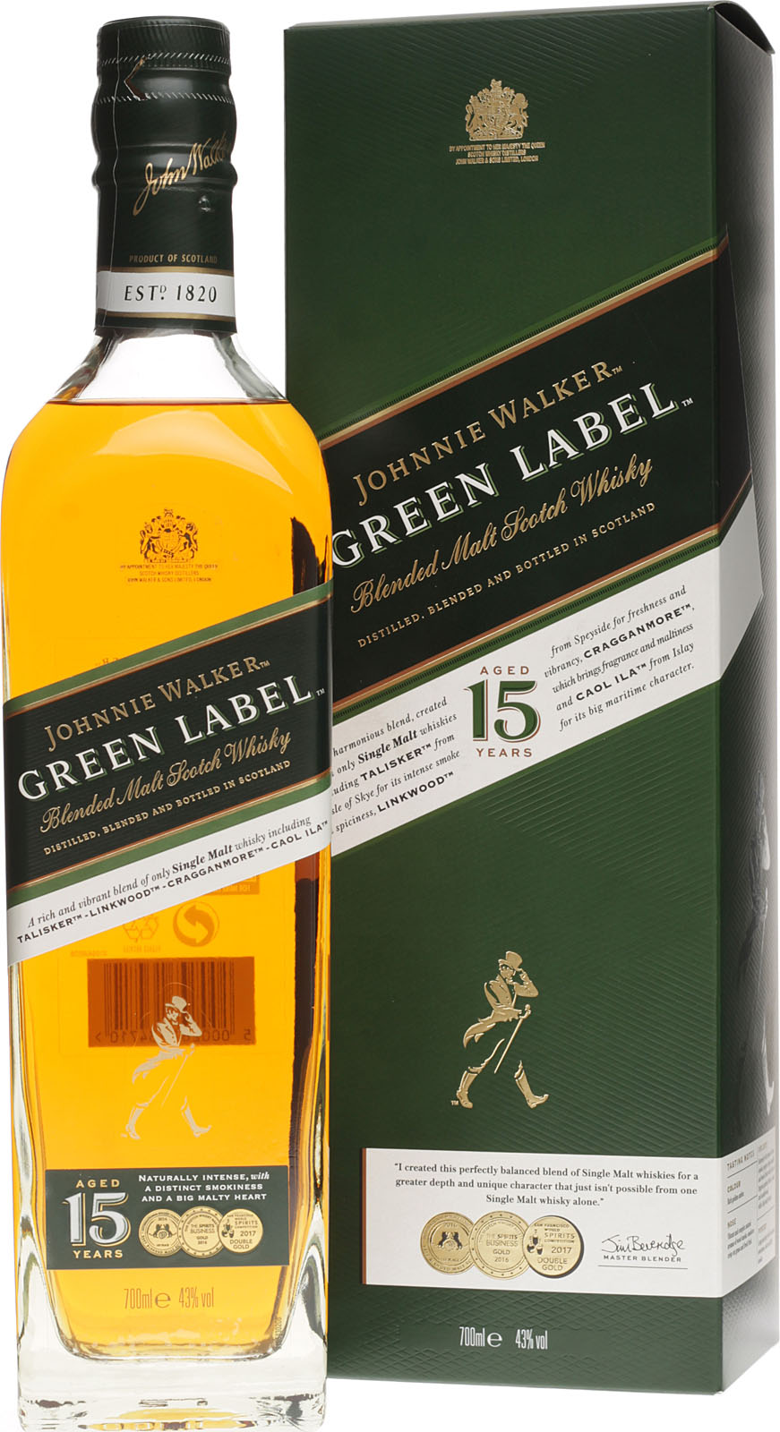 Johnnie Walker Green Label Pure Malt (15 Jahre) Edition