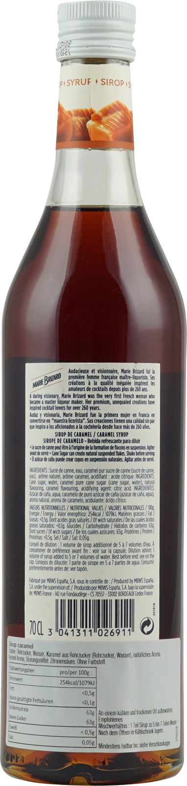 Marie Brizard Karamell Sirup Liter Hier Kaufen