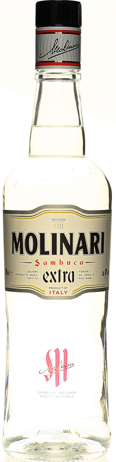 hier 40% uns Extra Liter Molinari bei 0,7 Sambuca Vol.,