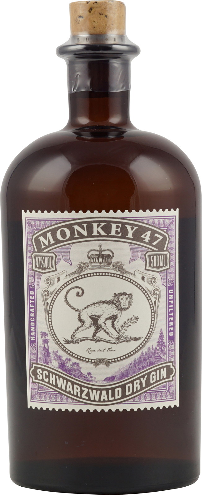 Monkey 47 Schwarzwald Dry Gin in Holzkiste 0,5l 47%