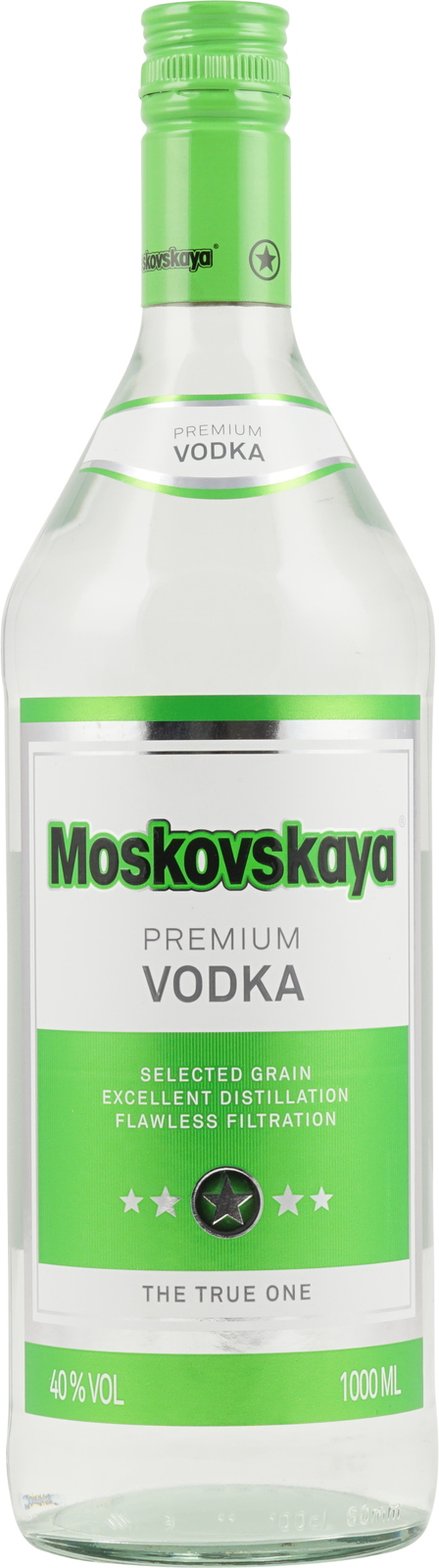 Moskovskaya Russischer Premium Wodka 40% 1 Liter