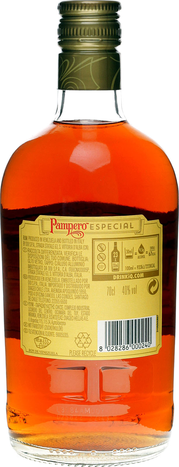 Especial Liter 0,7 Anejo mit Pampero Ron kaufen