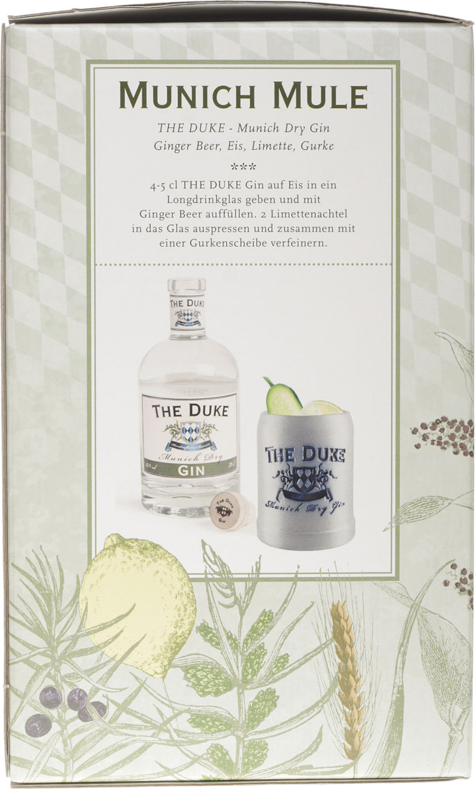 The Duke Dry Gin Geschenkset online mit kaufe Steinkrug