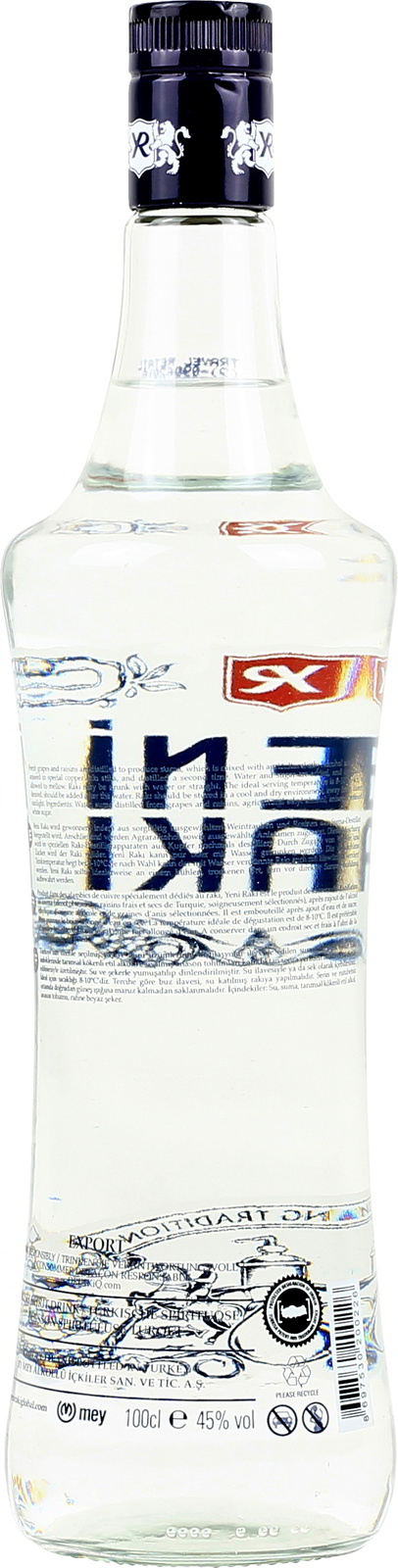 Liter 1,0 45 % Raki Yeni